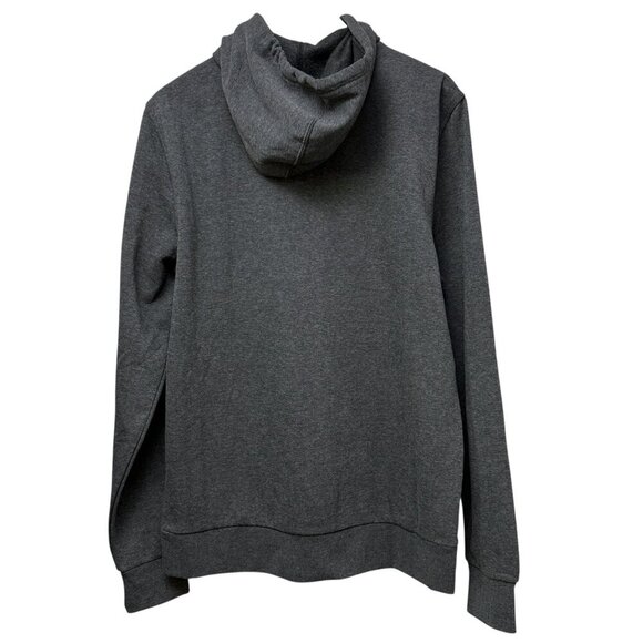 OAKLEY Zip Front Sweatshirt M/L Charcoal Gray Graphic Hoodie Cotton Blend - Picture 6 of 10